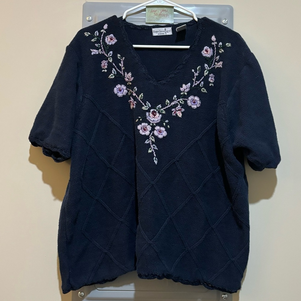 Floral Sweater-Shirt